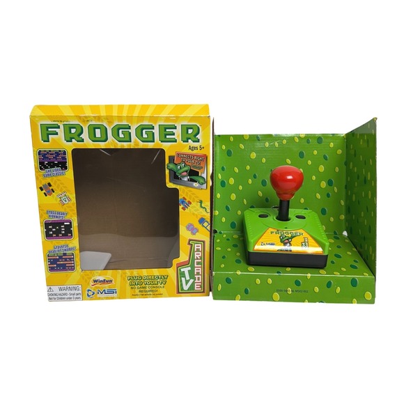 Konami Other - MSI Entertainment Frogger TV Arcade‎ Plug and Play Video Game Retro Joystick